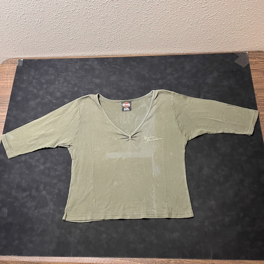 Vintage 90s Harley-Davidson T Shirt Womens L Biker Chattanooga TN Y2K